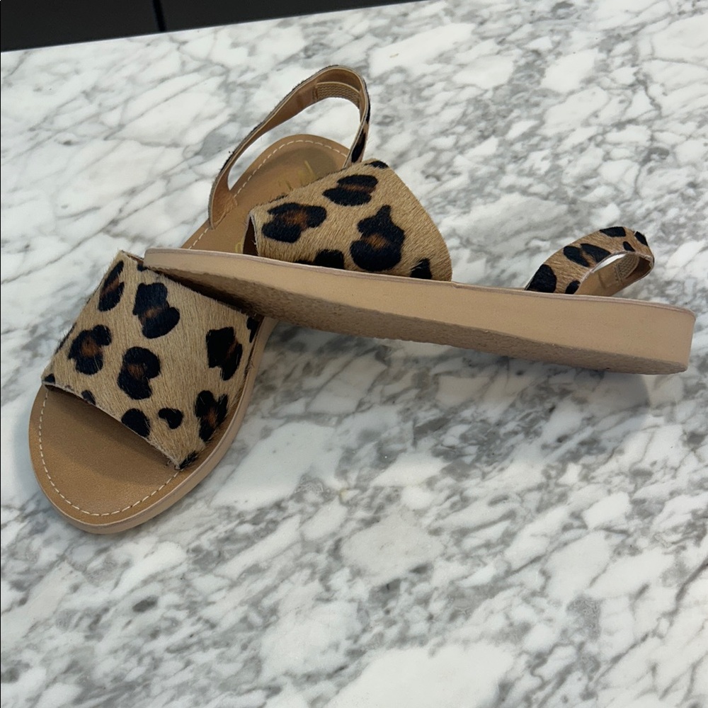 Matisse Leopard Print Sandals - Picture 2 of 4